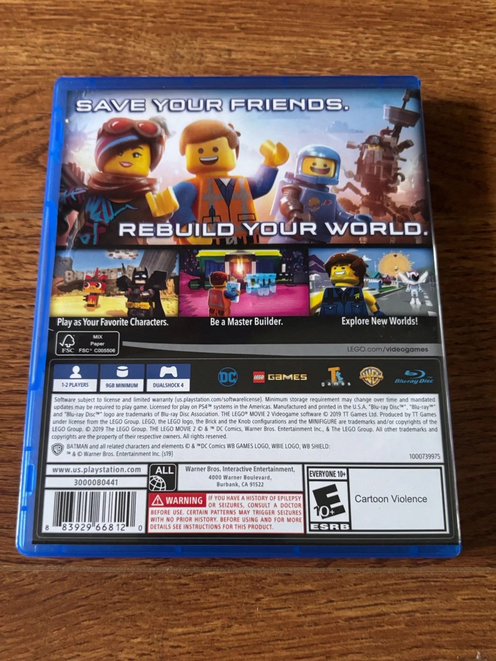 PS4 The Lego Movie 2 video game